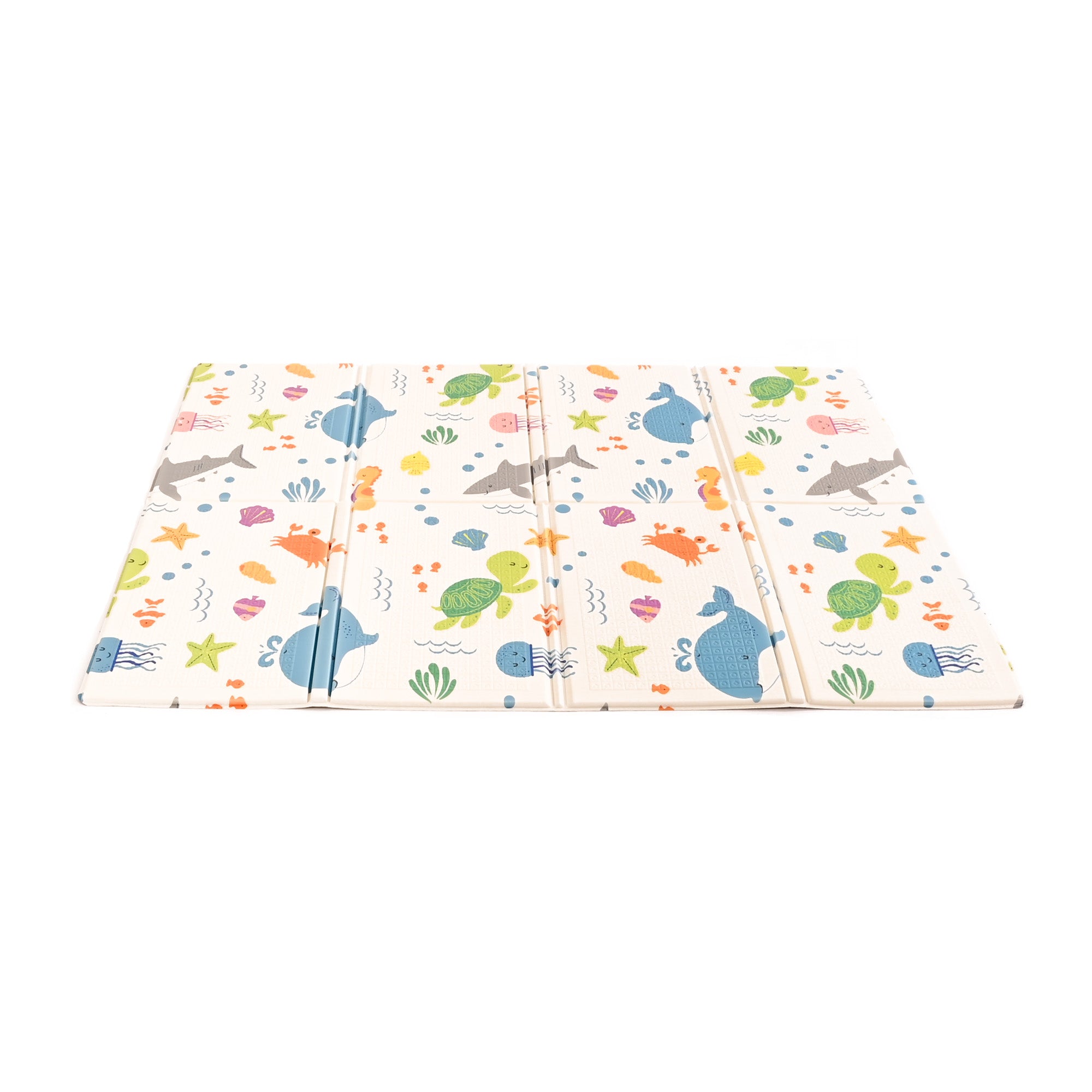 KandyToys Sea Life Foldable Baby Play Mat | Thick Padded XPE Baby Crawl Mat | Waterproof | Safe