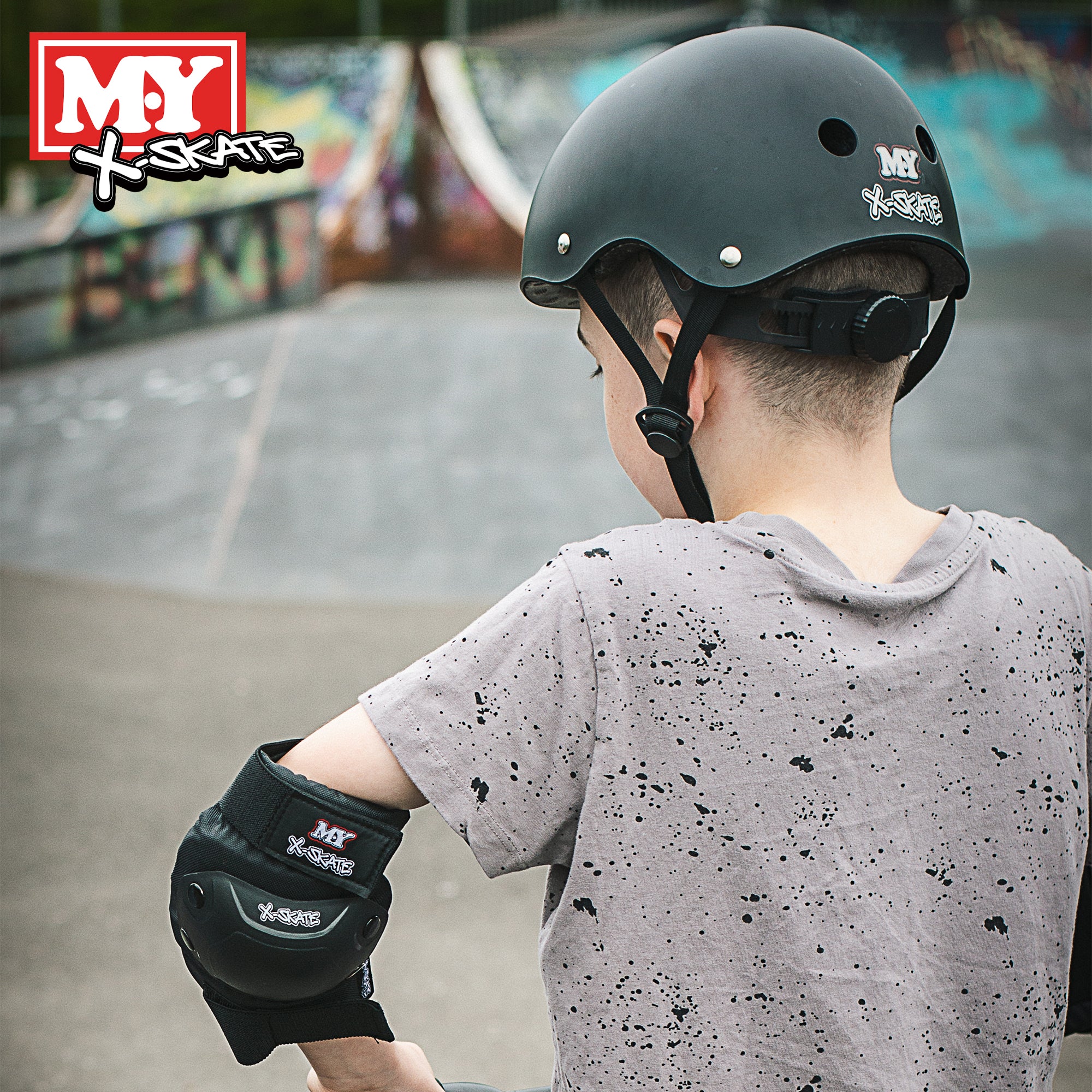 M.Y X-Skate Kids Protective Skate Pads for Knees Elbows and Wrists