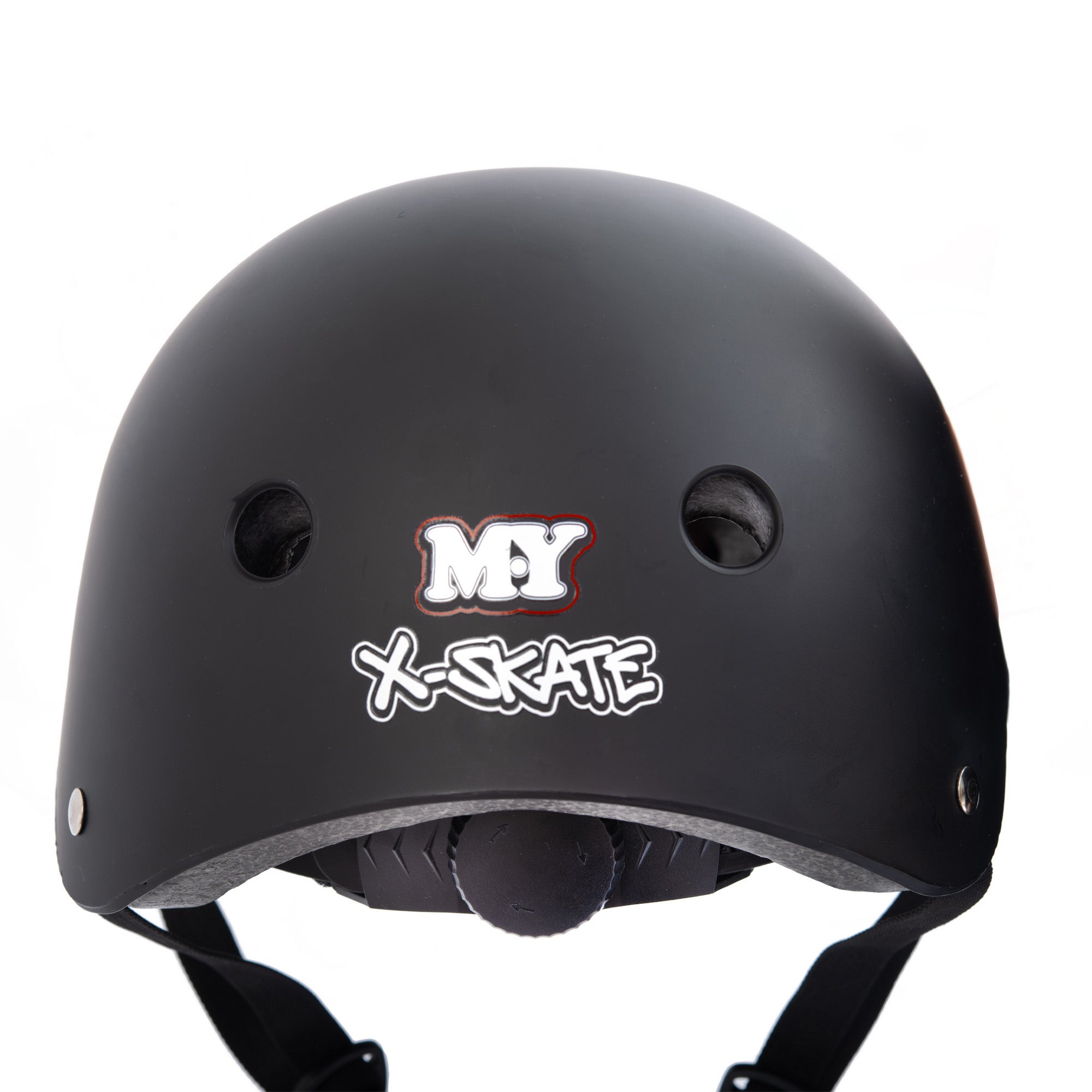 M.Y X-Skate Black Adjustable Junior Skate Helmet For BMX Cycling Scooter Skateboarding