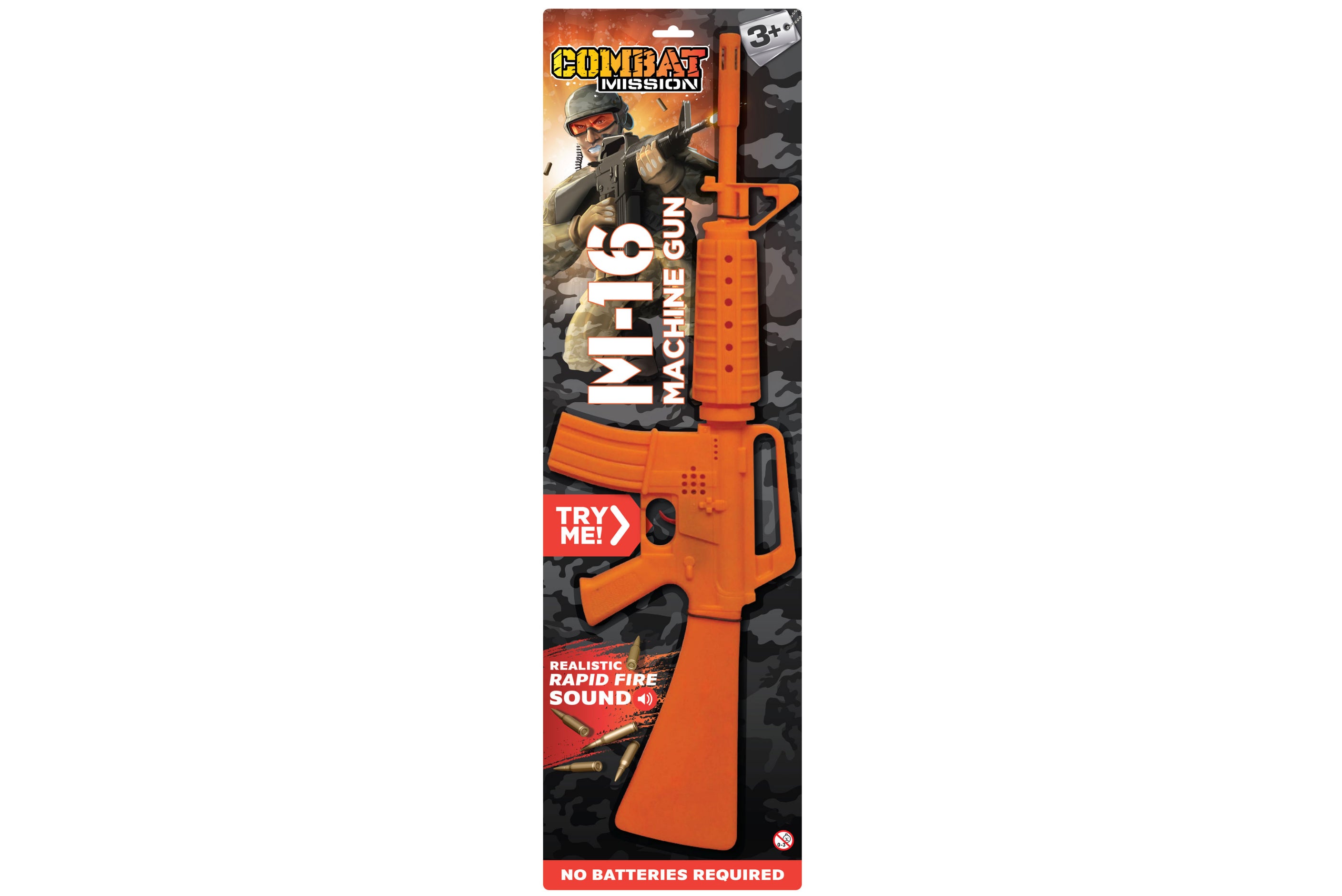 Combat Mission Toy Gun M-16 Machine Gun With Sound Effects | Kids Toys