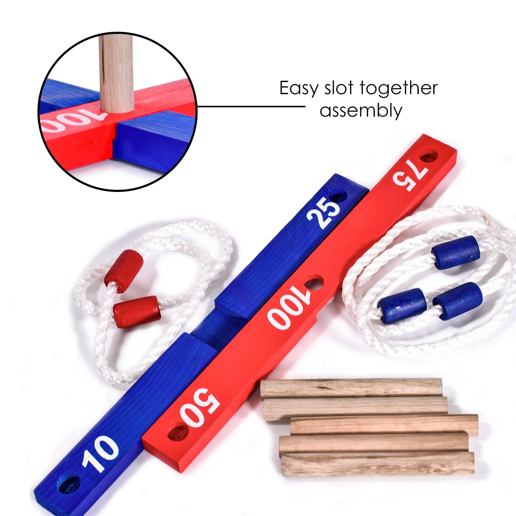 M.Y Wooden Garden Quoits | Traditional Outdoor Hoopla Game