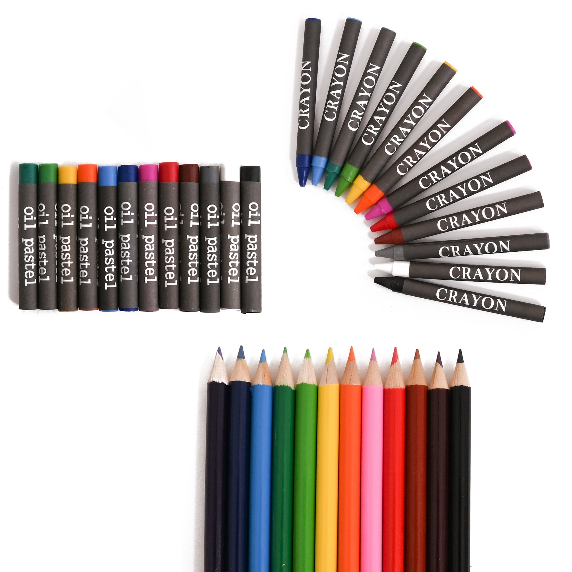 Kreative Kids Craft and Art Set - Kids Colouring Kit with Crayons and Watercolour Paint