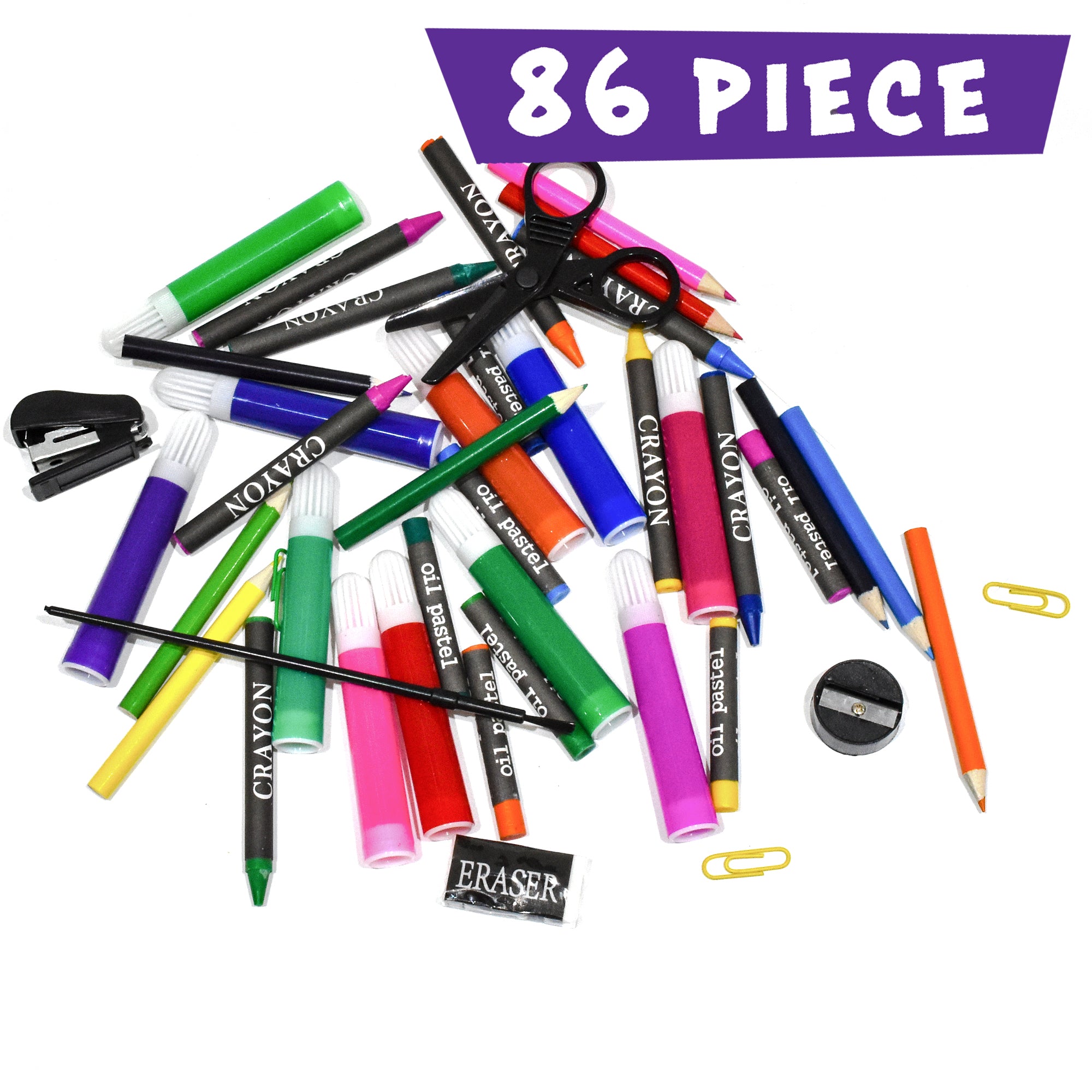 Kreative Kids Craft and Art Set - Kids Colouring Kit with Crayons and Watercolour Paint